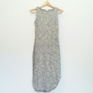 BAR III Long Maxi Tank Sweater Dress Gray l